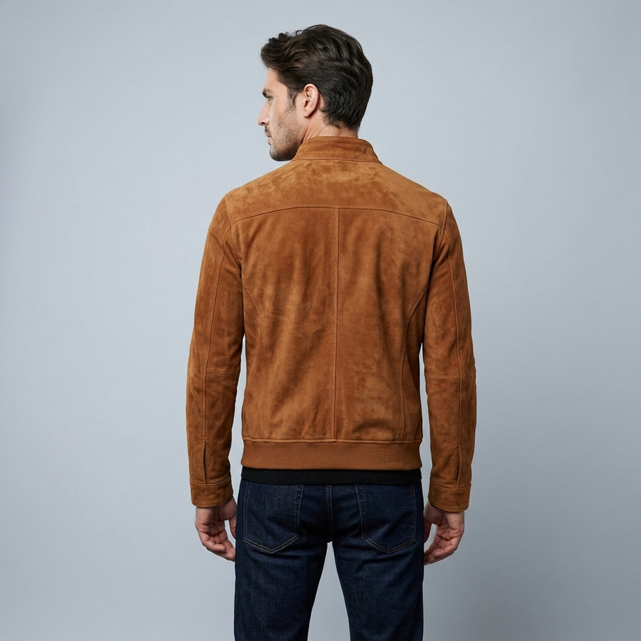ASPENDOS — Whiskey Süet Racer Ceket