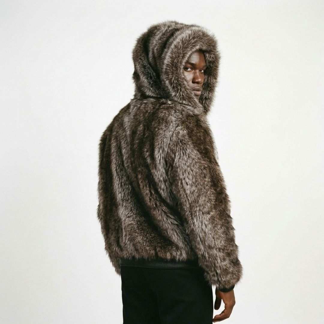 Ursus Men's Brown Full Fur Jacket