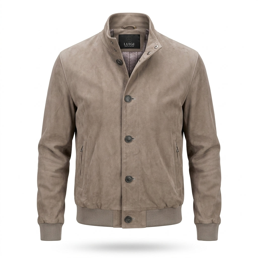 Assos Stone Grey Suede Jacket