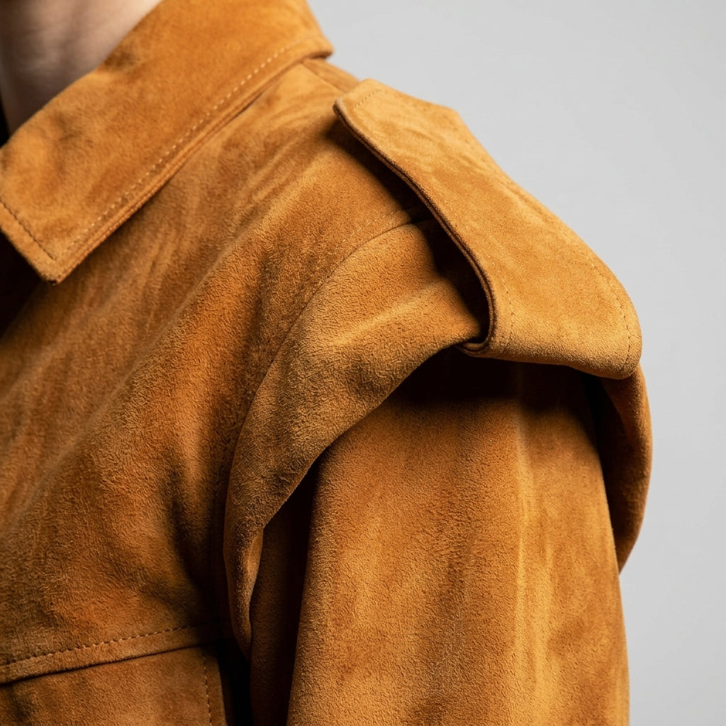 PATARA — Taba Süet Oversize Ceket