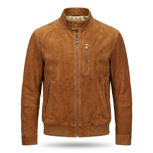 ASPENDOS — Whiskey Süet Racer Ceket