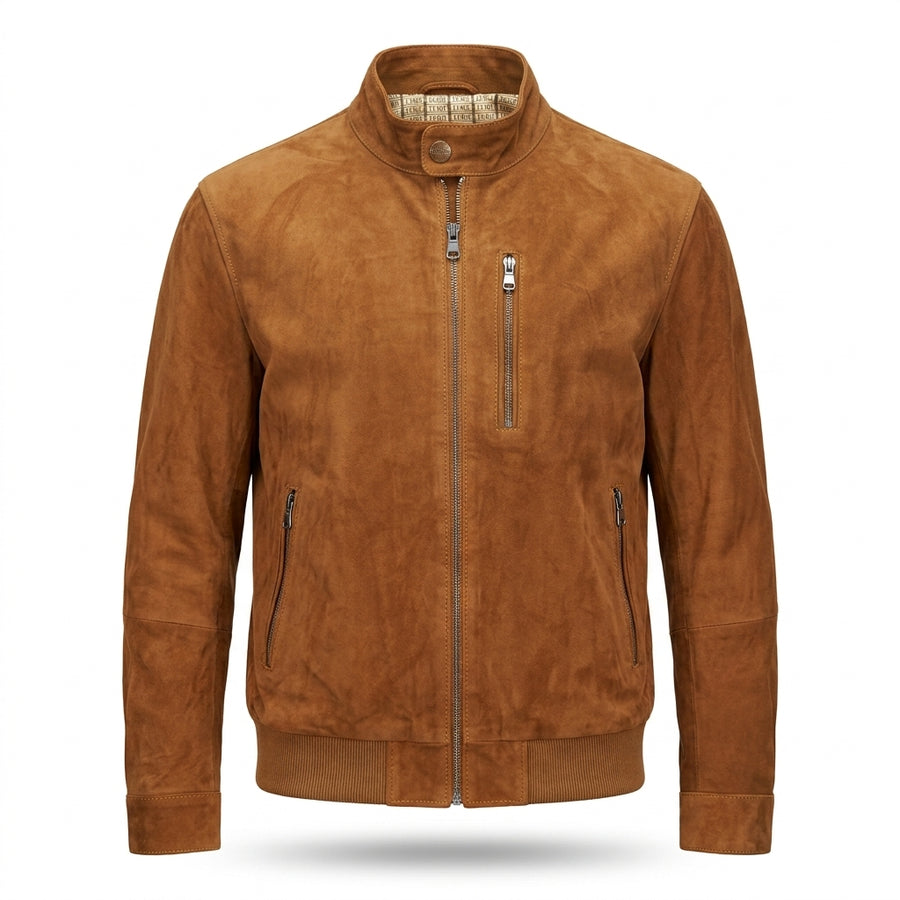 ASPENDOS — Whiskey Süet Racer Ceket